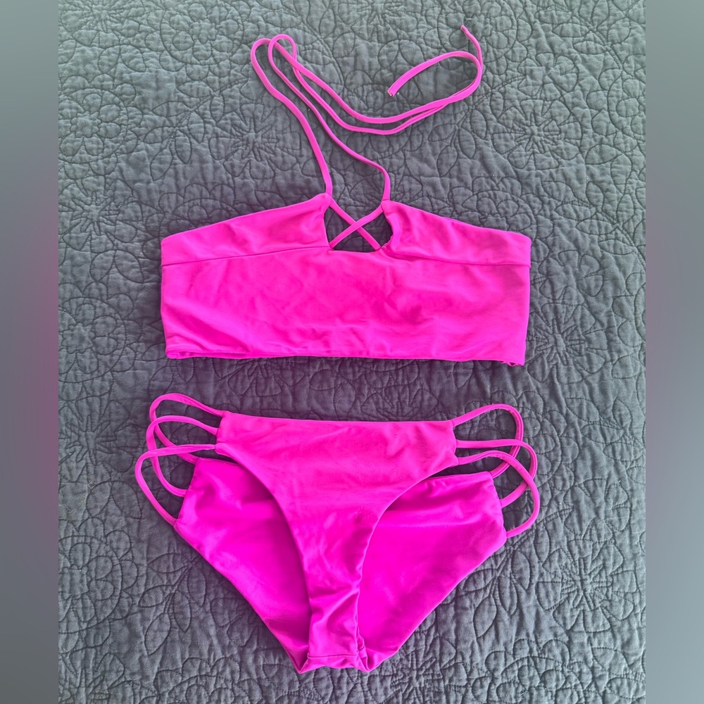 Citrine Bikini Medium top small bottom made in Bali